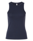 American Apparel BR2101 Women's Baby Rib Tank in Navy