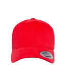 Yupoong-Flex Fit 6363V Structured Brushed Twill Ca in Red