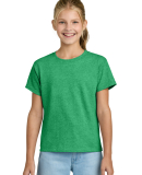 Gildan 3000B Youth Light Cotton T-Shirt in Heather irish green