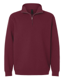 Gildan 18810 Unisex Heavy Blend™ Quarter-Zip Swe in Maroon