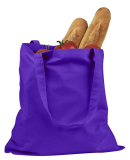 BAGedge BE007 Canvas Promo Tote in Purple