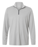 North End NE405 Men's Jaq Stretch Performance Quar in Platinum/ carbon