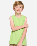 LA T 6123 Youth Fine Jersey Tank Top in Key lime