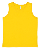 LA T 6123 Youth Fine Jersey Tank Top in Yellow