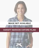 Boxercraft BW7101 Women's Boxy Flannel Shirt Varsity Maroon Oxford Plaid