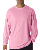 Badger Sportswear 4104 Unisex B-Core Long Sleeve T in Pink
