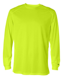 Badger Sportswear 4104 Unisex B-Core Long Sleeve T in Safety yellow
