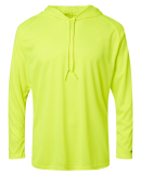 Badger Sportswear 4105 Unisex B-Core Hooded Long S in Safety yellow