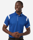 Badger Sportswear 3350 Unisex On the Rise Polo in Royal/ white