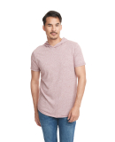 Next Level Apparel 2022 Mock Twist Short Sleeve Ho in Tech maroon