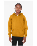 Bella + Canvas 3719Y Youth Sponge Fleece Hooded Sw in Heather mustard