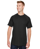 Augusta Sportswear 1565 Attain Two-Button Jersey in Black