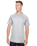 Augusta Sportswear 1565 Attain Two-Button Jersey in Silver
