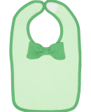 Rabbit Skins 1002 Infant Baby Rib Bow Tie Bib in Mint/ grass