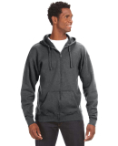 J. America - Premium Full-Zip Hooded Sweatshirt -  in Charcoal