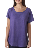 Next Level 6760 Tri-Blend Dolman in Purple rush