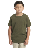 Next Level 3310 Boy's S/S Crew in Military green
