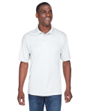 8425 UltraClub® Men's Cool & Dry Sport Performanc in White