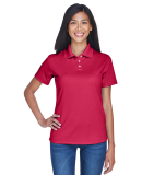 8445L UltraClub Ladies' Cool & Dry Stain-Release P in Cardinal
