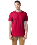 5280 Hanes Heavyweight T-shirt in Athletic crimson