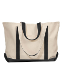 8872 Liberty Bags - 16 Ounce Cotton Canvas Tote in Natural/ black