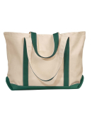 8872 Liberty Bags - 16 Ounce Cotton Canvas Tote in Natural/ forest