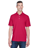 8445 UltraClub® Men's Cool & Dry Stain-Release Pe in Cardinal