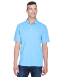8445 UltraClub® Men's Cool & Dry Stain-Release Pe in Columbia blue