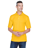 8445 UltraClub® Men's Cool & Dry Stain-Release Pe in Gold