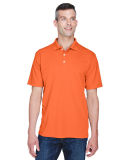 8445 UltraClub® Men's Cool & Dry Stain-Release Pe in Orange