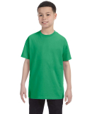 29B Jerzees Youth Heavyweight 50/50 Blend T-Shirt in Irish green heather
