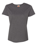 5680 Hanes® Ladies' Heavyweight T-Shirt in Charcoal heather