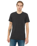 BELLA+CANVAS 3021 Unisex Cotton Pocket Tee in Dark grey heather
