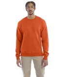 S600 Champion Logo Double Dry Crewneck Pullover in Orange
