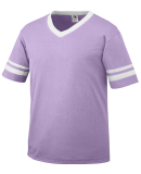 360 Augusta Sportswear Sleeve Stripe Jersey in Light lavender/ white