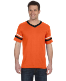 360 Augusta Sportswear Sleeve Stripe Jersey in Orange/ black/ white