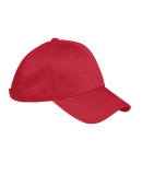 BX020 Big Accessories 6-Panel Structured Twill Cap in Red