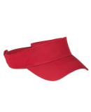 BX006 Big Accessories Cotton Twill Visor in Red