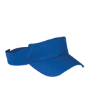BX006 Big Accessories Cotton Twill Visor in Royal
