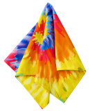 BA001 Big Accessories Solid Bandana in Tie dye