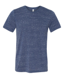BELLA+CANVAS 3650 Mens Poly-Cotton T-Shirt in Navy marble
