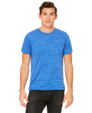 BELLA+CANVAS 3650 Mens Poly-Cotton T-Shirt in True royal marble