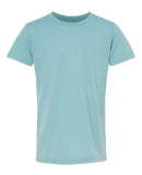 BELLA+CANVAS 3001Y Jersey Youth T-Shirt in Heather blue lagoon