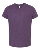 BELLA+CANVAS 3001Y Jersey Youth T-Shirt in Heather team purple