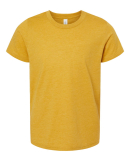BELLA+CANVAS 3001Y Jersey Youth T-Shirt in Heather mustard