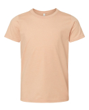 BELLA+CANVAS 3001Y Jersey Youth T-Shirt in Heather peach