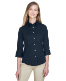 DP625W Devon & Jones Ladiesâ Three-Quarter-Sleev in Navy