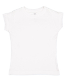 3316 Rabbit Skins® Toddler Girls Fine Jersey T-Sh in White