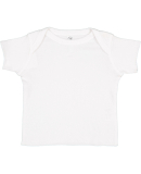 3400 Rabbit Skins® Infant Lap Shoulder T-shirt in White