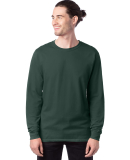5286 Hanes® Heavyweight Long Sleeve T-shirt in Athletic dark green